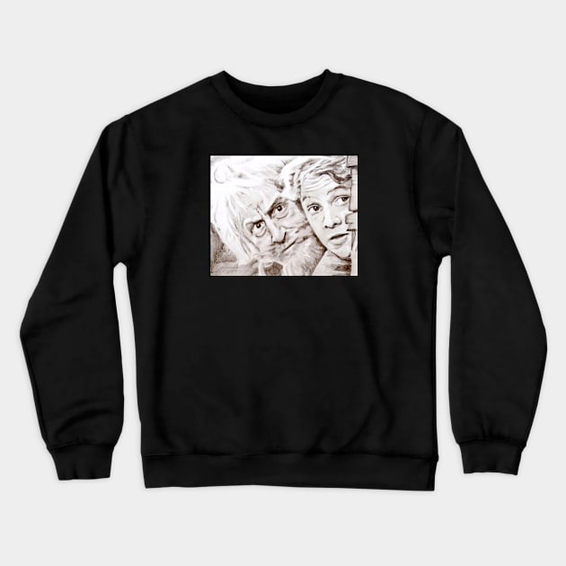 Catweazle and Carrot Crewneck Sweatshirt by Grant Hudson